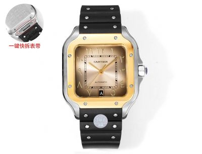 THB Factory Cartier Santos Middle East Version Tape Gold Steel Case Diameter 39.8mm watch